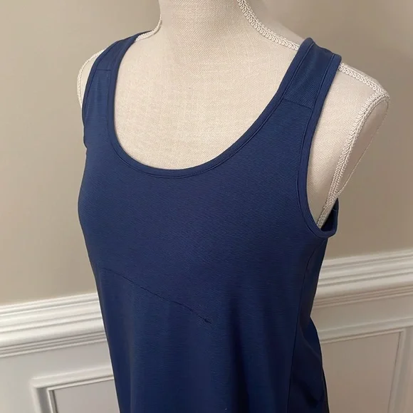 Kavu Navy Blue Athletic Leisure Tank Maxi Dress Built in Bra Size Medium - Picture 6 of 9
